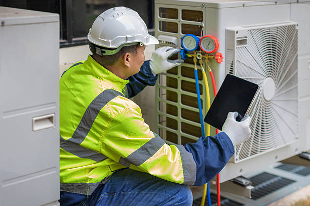 Professional Hvac technician working in Franklin, NC